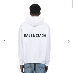 Balenciaga hoodie, cream/white,